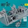 RESKIT RSU32-0060 OV-10 (A, C) Bronco cockpit (Basic edition with 3D decals), landing gears, wheel bays and weighted wheels for Kitty Hawk / Zimimodel kit (3D Printed) (1/32)